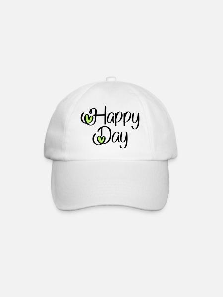 Happy Day - Casquette classique - blanc/blanc