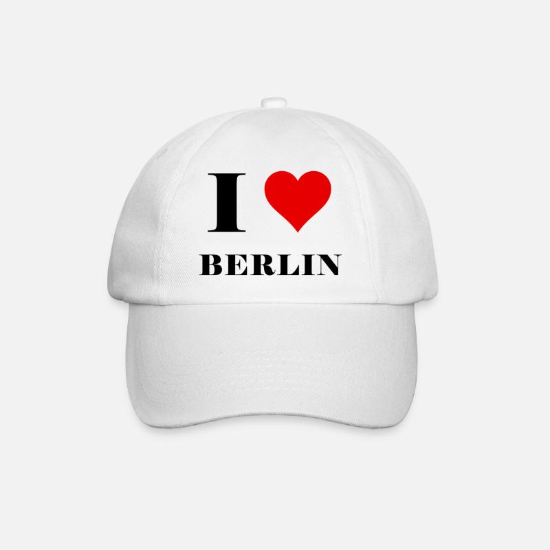 I Love Berlin - Casquette classique - blanc/blanc