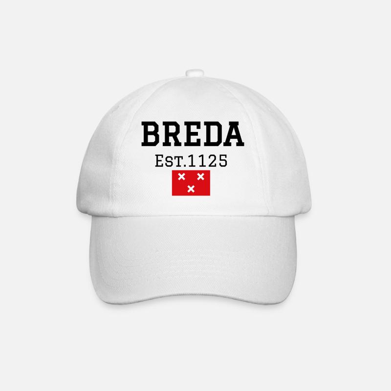 BREDA est. 1125, Breda dans le style collégial - Casquette classique - blanc/blanc