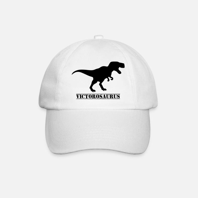Victor Dinosaur - Baseball Cap - white/white