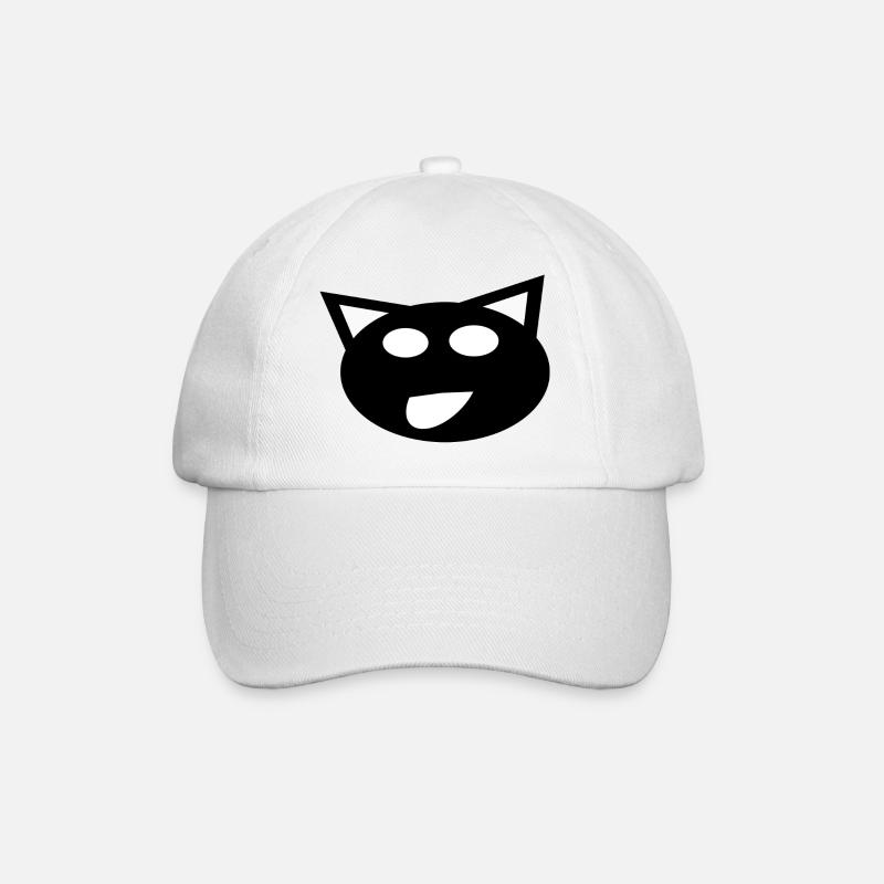 le chat noir - Casquette classique - blanc/blanc