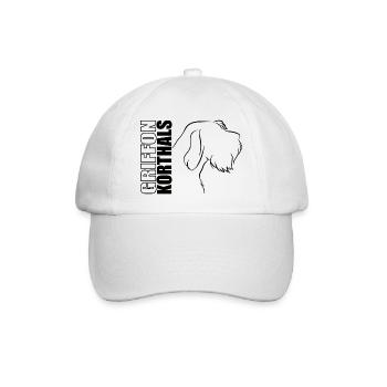 GRIFFON KORTHALS chien chiens chien de chasse Wilsigns - Casquette classique - blanc/blanc - Devant