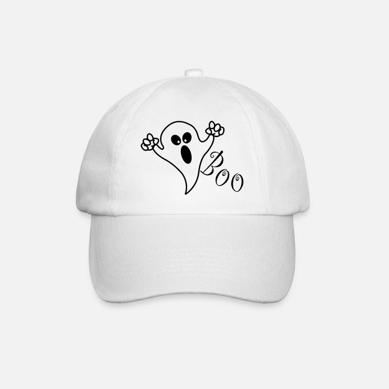 Halloween Geist - Baseballkappe - Weiß/Weiß