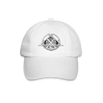 Motif emblème symbole maçonnerie artisanale. - Casquette classique - blanc/blanc - Devant