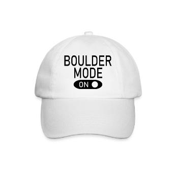 Bouldern Klettern Climbing - Baseballkappe - Weiß/Weiß - Vorne