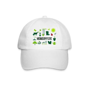 bureau à domicile dans le jardin - Casquette classique - blanc/blanc - Devant