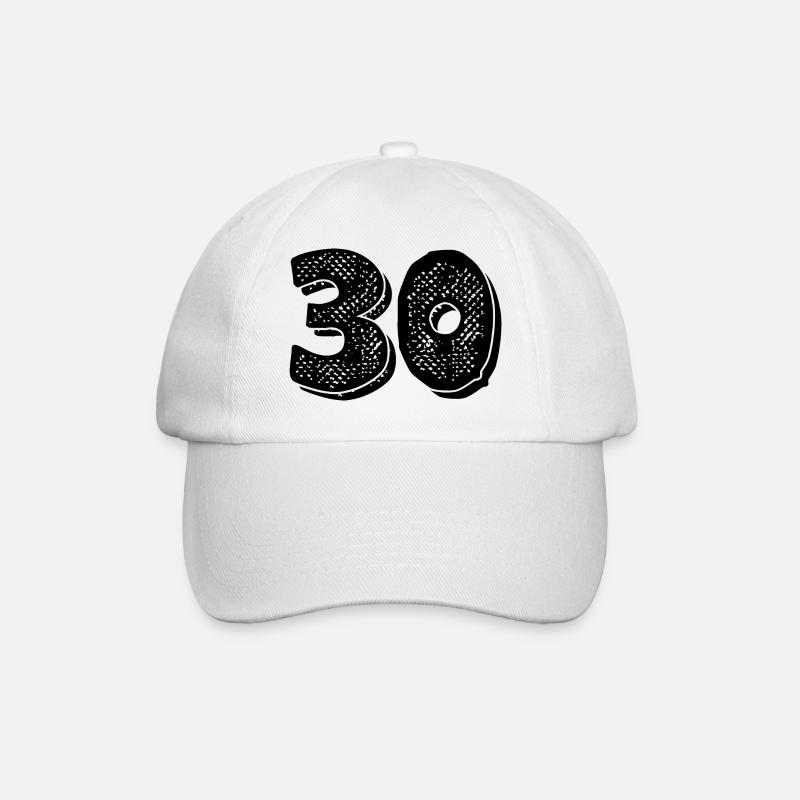 Ausgabe 30- 30 Jahre - Baseballkappe - Weiß/Weiß