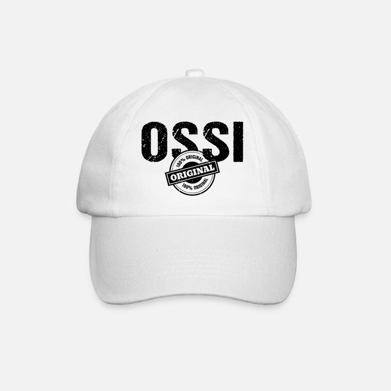 Ossi Original Ostdeutschland DDR Kind - Baseballkappe - Weiß/Weiß