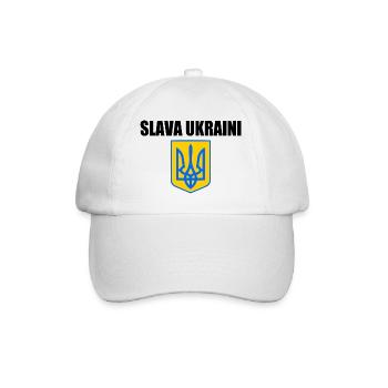 Slava ukraini - Baseball Cap - white/white - Front