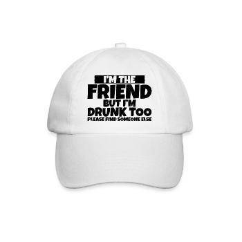 Je suis ivre aussi s’il vous plaît trouver quelqu’un d’autre 2 - Casquette classique - blanc/blanc - Devant