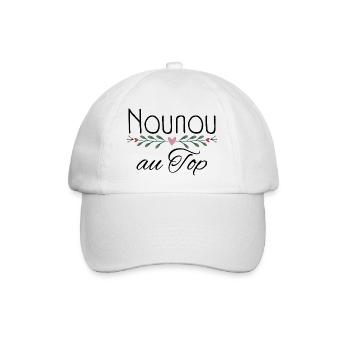 Nounou au Top - Casquette classique - blanc/blanc - Devant