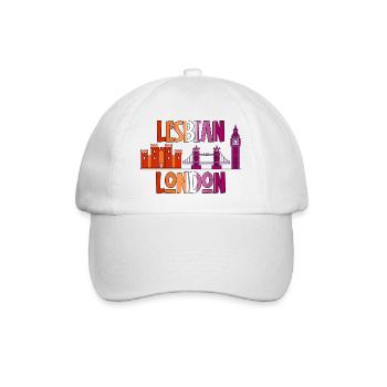Lesbian London LGBTQI lesbian pride flag coloursUK - Baseball Cap - white/white - Front