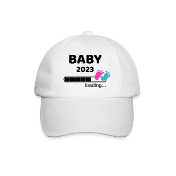 Baby 2023 Pregnancy Mother Mom Idea - Baseball Cap - white/white - Front