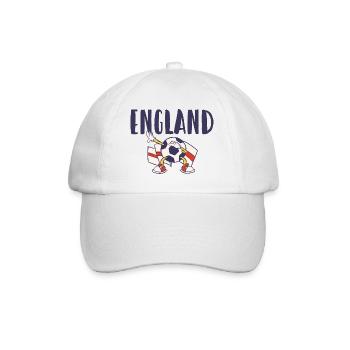 England Fußball Trikot Englische Flagge - Baseballkappe - Weiß/Weiß - Vorne