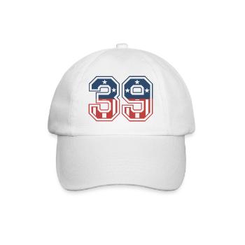 Number 39 USA - Baseball Cap - white/white - Front