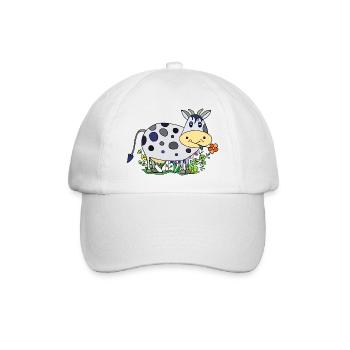 Cow - Baseball Cap - white/white - Front