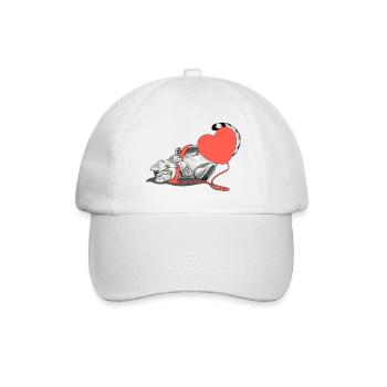 Amour de chat - Casquette classique - blanc/blanc - Devant