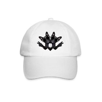 Abstract dog - Baseball Cap - white/white - Front