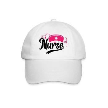 Infirmière-Médecin-Médical-Soins infirmiers-Hôpital-Rn-Rétro - Casquette classique - blanc/blanc - Devant