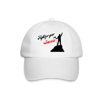 Fight for your Success - Baseballkappe - Weiß/Weiß - Vorne