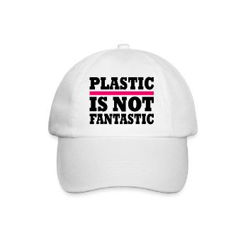 Plastic is not fantastic - Casquette classique - blanc/blanc - Devant