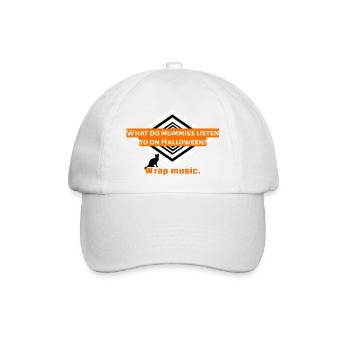 I love clothes / Halloween Special - Baseballkappe - Weiß/Weiß - Vorne