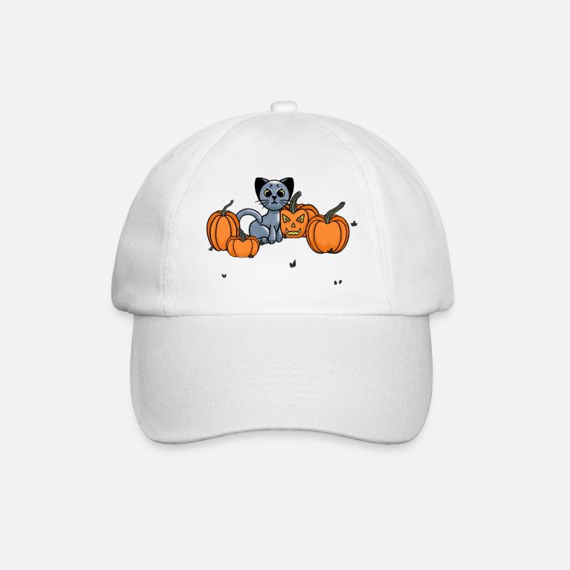Chat de minuit - Casquette classique - blanc/blanc