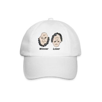 Winner Loser black - Baseball Cap - white/white - Front