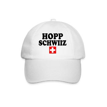Hopp schwiiz - Casquette classique - blanc/blanc - Devant