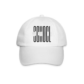 School - Baseballkappe - Weiß/Weiß - Vorne