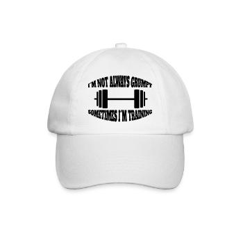 Strength Training Athletes Fitness Bodybuilder Muscle - Baseball Cap - white/white - Front