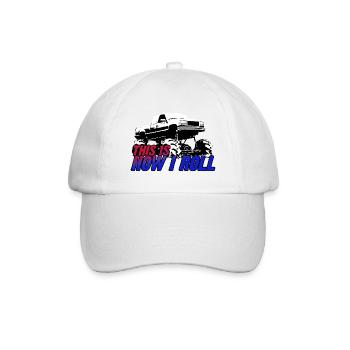 SO ROLLE ICH - Baseballkappe - Weiß/Weiß - Vorne