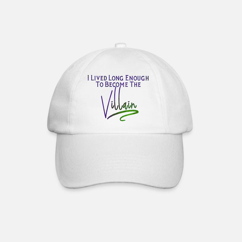 Villain forever - Baseballkappe - Weiß/Weiß