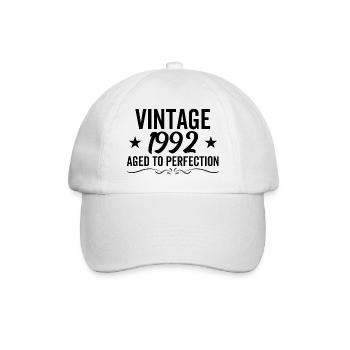 Vintage 1992 Aged To Perfection - Baseball Cap - white/white - Front