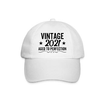 Millésime 2021 Vieilli à la perfection - Casquette classique - blanc/blanc - Devant