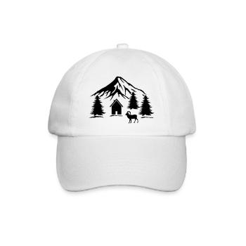 Berge Natur - Baseballkappe - Weiß/Weiß - Vorne
