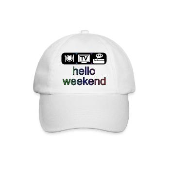 bonjour week-end - Casquette classique - blanc/blanc - Devant