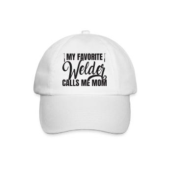 Welder outfit for welders - Baseball Cap - white/white - Front