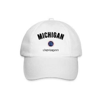 michigan université - Baseball Cap - white/white - Front