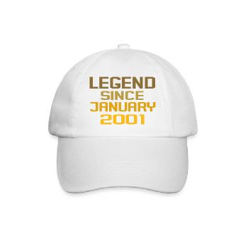 Vintage Legend depuis janvier 2001 - Casquette classique - blanc/blanc - Devant