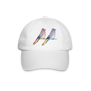 Oiseaux - Casquette classique - blanc/blanc - Devant