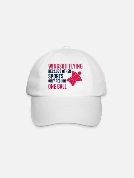 Wingsuit volant Base Jumping Parachutisme Wingsuit - Casquette classique - blanc/blanc