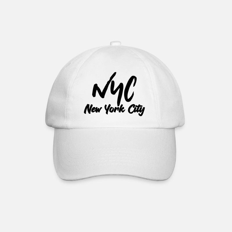 New York City - Baseballkappe - Weiß/Weiß
