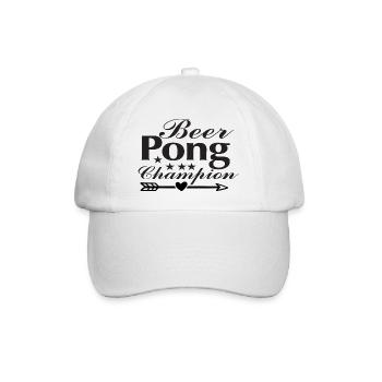 Beer Pong Champion - Baseball Cap - white/white - Front