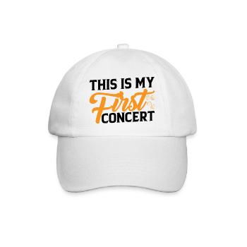 This Is My First Concert 41 - Baseball Cap - white/white - Front