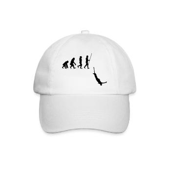 Bungee Jumping Evolution Sport Fun - Baseball Cap - white/white - Front