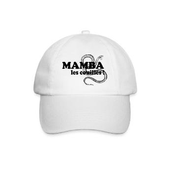 serpent mamba les couilles - Casquette classique - blanc/blanc - Devant