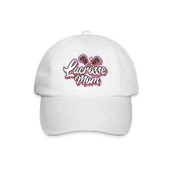 Lacrosse Sport Mutter Mama I Geschenk - Baseballkappe - Weiß/Weiß - Vorne