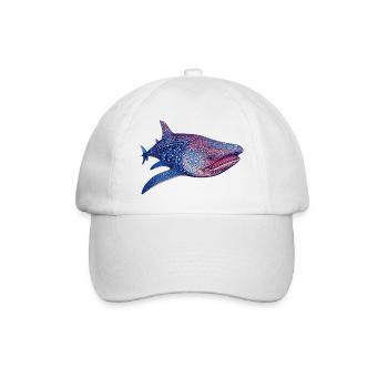 A whale shark is the largest living fish - Baseball Cap - white/white - Front