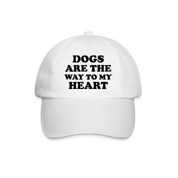 Dog Hund - Baseball Cap - white/white - Front